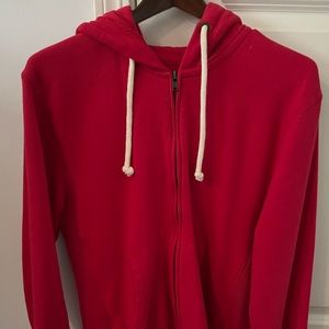 Mitchell & Ness red cotton hoodie.  Size medium in near perfect condition.